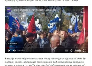 Propaganda e “Russia Today” nderon protestën e Berishës, kritikon samitin në Tiranë