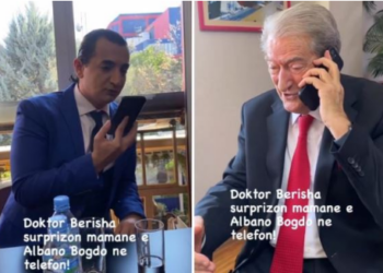 Albano Bogdo surprizon nënën e tij duke i mundësuar bisedë telefonike me idhullin e saj