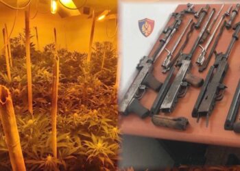 U kap me arsenal armësh dhe ‘shtëpi bari’ në Shijak/ 46-vjeçari: Lekët e drogës i dua për operacion! Armët i kam nga 1997