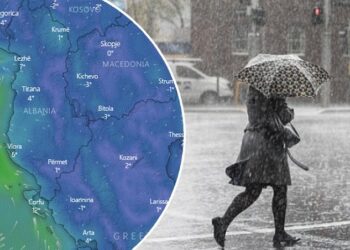 Harta/ Dëbora “troket” në vendin tonë: Moti merr kthesën e madhe nga dita e martë, temperaturat…!