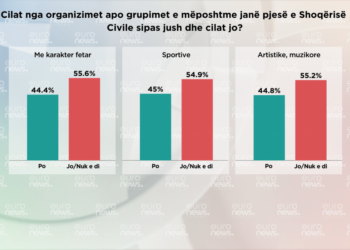Sondazhi/ Pjesa më e madhe e shqiptarëve nuk e dinë çfarë është Shoqëria Civile