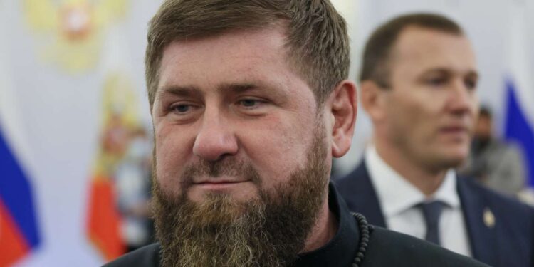 Chechnya's regional leader Ramzan Kadyrov arrives to attend a ceremony to sign the treaties for four regions of Ukraine to join Russia, at the Kremlin in Moscow, Friday, Sept. 30, 2022. The signing of the treaties making the four regions part of Russia follows the completion of the Kremlin-orchestrated "referendums." (Mikhail Metzel, Sputnik, Kremlin Pool Photo via AP)