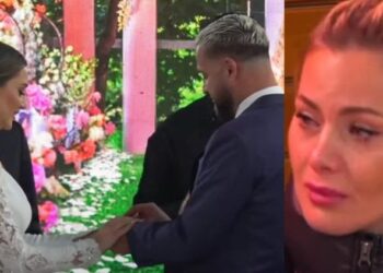 VIDEO/ Çfarë e emocionoi? Olta u largua duke qarë nga dasma e KIarës dhe Luizit, ja pamjet
