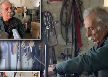 “Këta janë Akili e Hektori..”/ “Ajnshtajni” i Vlorës, 73-vjeçari që ia ka dedikuar jetën punës artizanale me hekur
