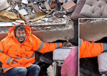 FOTO/ Tronditëse: Babai shtrëngon dorën e vajzës së tij të vdekur nën rrënoja