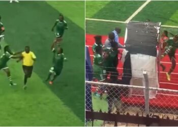 VIDEO / Dhunë në futbollin e femrave, 6 lojtare “masakrojnë” arbitrin