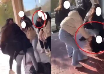 VIDEO/ Një grup adoleshentesh konfliktohen fizikisht pranë ambienteve të shkollës 9-vjeçare në Tiranë, grushta, britma dhe fjalë banale