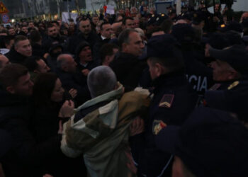 Protesta e Berishës përpara Parlamentit, dy persona shoqërohen në komisariat! Ja arsyeja