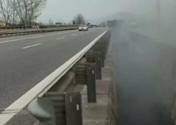 Çfarë po ndodh?! Re të zeza tymi mbulojnë autostradën dhe zonën në Fushë-Mamurras