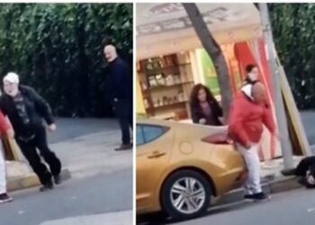 VIDEO/ Taksisti në Tiranë rrihet me grushte me të moshuarin
