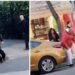 VIDEO/ Taksisti në Tiranë rrihet me grushte me të moshuarin