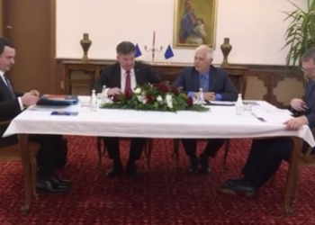 Ka vështirësi/ ‘Ethet e negociatave’, sërish pauzë pas 10 orësh në tryezën e bisedimeve të Kurtit dhe Vuçiçit në Ohër