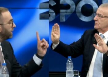 Debati/ Moderatori i drejtohet Bardhit: Merre Bashën e çoje në KQZ, se po fshihet! Mos rrini në motele si PD!
