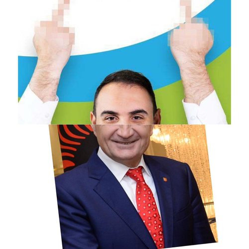 FOTO / Këlliçi, me gishtin e mesit si Mr.Bean! Plas gallata në rrjet, kandidati i Berishës e Metës bëhet MEME