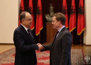 Presidenti Begaj takohet me zyrtarin e NATO-s për Inteligjencën dhe Sigurinë