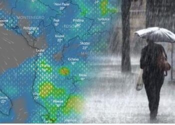 Vendi i përfshirë nga reshjet e shiut? Parashikimi i motit dhe luhatjet e temperaturave për ditën e sotme