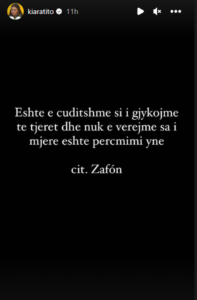 E ‘kryqëzuan’ në emision, Kiara Tito ironizon opinionistët dhe bën publikimin fshikullues