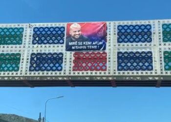Video/ Një përshëndetje nga Luizi në hyrje të qytetit të Shkodrës: Mirë se keni ardh n’shpinë teme