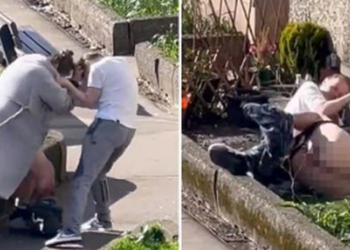 VIDEO/ Plas keq sherri mes dy grave: Shkulin flokët dhe nxjerrin pjesët intime në sy të njerëzve