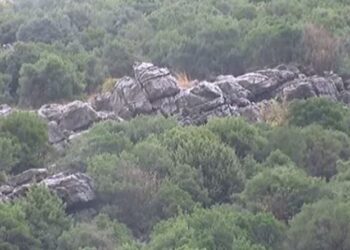 VIDEO/ Momenti kur shkëmbi shkëputet nga mali i Torovicës dhe bie në një zonë të banuar