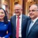 Tre shqiptarë në 1 foto| Osmani pozon me Begajn dhe kryeministrin australian