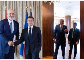 FOTO/ Rama takohet me Macron, zbardh bisedën: Nga lufta në Ukrainë te marrëdhëniet e Ballkanit me BE. Ja për çfarë diskutuam