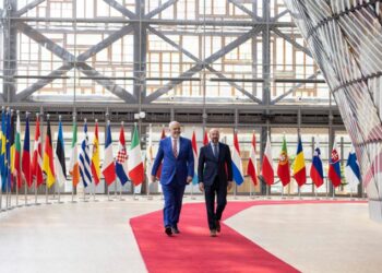 FOTO/ Rama publikon momentet e takimit me Charles Michel në Bruksel