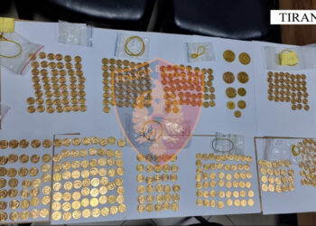Shisnin monedha floriri të vjedhura në rrjetet sociale, arrestohen babë e bir në Tiranë