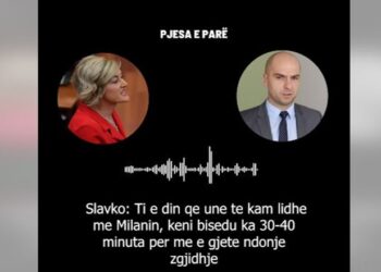 VIDEO/ Publikohet përgjimi i parë i bisedës mes Mimoza Kusarit me Slavko Simiç