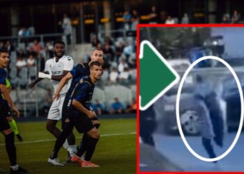 VIDEO/ La berberin dhe doli për sherr, tifozi shqiptar bëhet viral në ndeshjen e Shkupit!