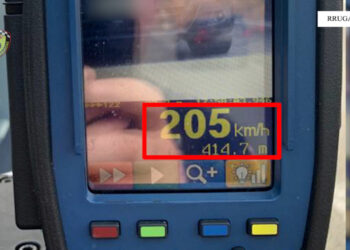 205 km/orë në Rrugën e Kombit, ndëshkohet shoferi i Audi-t
