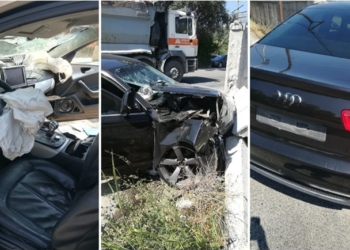 Aksident i rëndë në Fushë–Krujë, makina pa targa del nga rruga dhe bëhet copash
