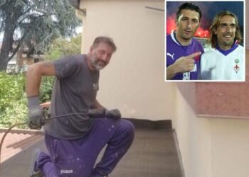 300 gola dhe kapiten i Fiorentinës, ish-bomberi i Serie A sot punon si murator