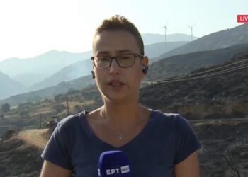 VIDEO/ Ndoqi ‘live’ rrëzimin e avionit zjarrfikës ku humbën jetën 2 pilotë, gazetarja greke shpërthen në lot