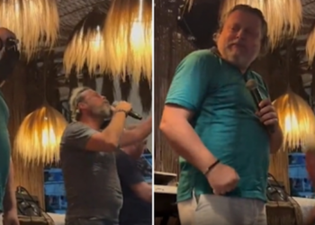 VIDEO/ Këngëtarit të njohur shqiptar i ndodh e papritura teksa këndonte live