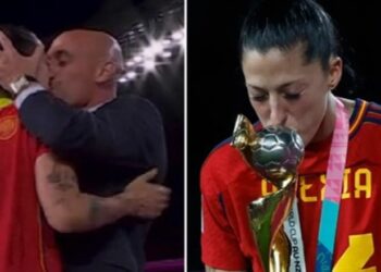 VIDEO/ Puthi në buzë lojtaren pas fitores, ‘masakrohet’ Presidenti i Federatës Spanjolle të Futbollit: Kërkoj falje, e pamë të natyrshme, por u krijua bujë