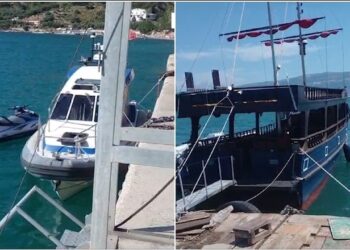 Policia në aksion/ Siguria në plazhe, bllokohen 12 mjete lundruese në Sarandë e Vlorë, gjobiten drejtuesit