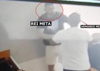 FOTO/ Momenti kur Rei Meta dhe Armando Meshau konfliktohen me grushte. ‘Mos më ngri zërin’, si nisi debati në Vlorë që përfundoi me një viktimë