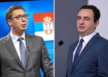 Vuçiç reagon ashpër për vizitën e Kurtit në RMV: Skandal! Promovoi ‘Shqipërinë e Madhe’