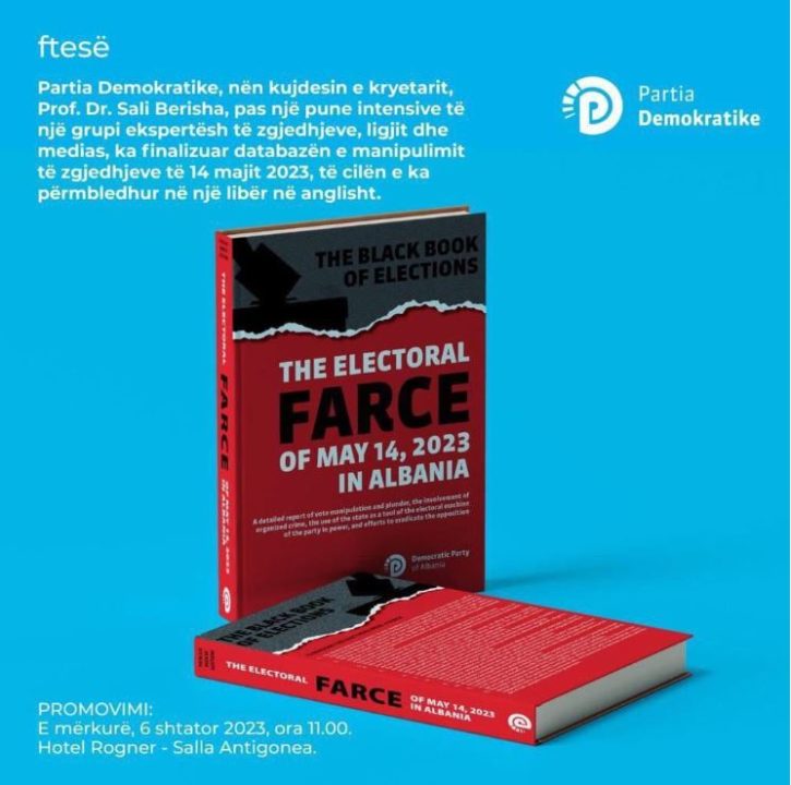 "Rithemelimi" boton libër në anglisht për zgjedhjet: U shkrua nën kujdesin e Sali Berishës