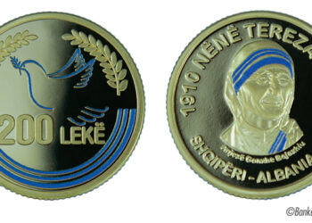 Banka e Shqipërisë monedhë përkujtimore për Nënë Terezën