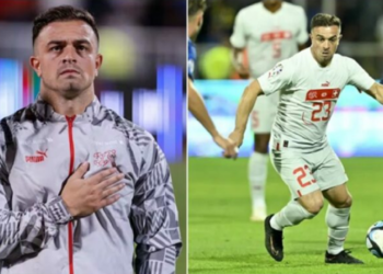 Dorën në zemër gjatë himnit të Kosovës, gazeta zvicerane dënon gjestin e tij! Shaqiri: Këtu kam rrënjët
