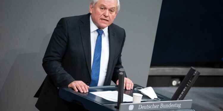 ARCHIV - Thomas Hacker (FDP) spricht bei einer Plenarsitzung im Deutschen Bundestag. Foto: Bernd von Jutrczenka/dpa/Archiv