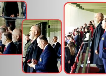 FOTOT/ Rama nuk e braktis Kombëtaren as për ndeshjen miqësore, i pranishëm edhe në sfidën ndaj Bullgarisë
