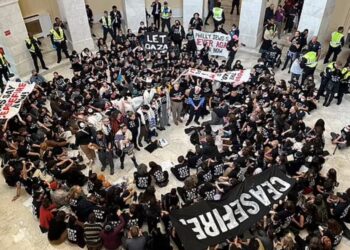 VIDEO| Protestuesit pro-palestinezë pushtojnë Kapitolin: Jo në emrin tonë