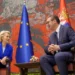 Takimi në Beograd/ Von der Leyen: Serbia t’i zbatojë marrëveshjet ekzistuese. Vuçiç: Nuk e njohim Kosovën, krenar që e them