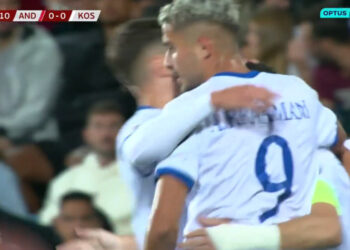 Shpërthen festa edhe te Dardanët, shënon Rashica në përballjen me Andorrën