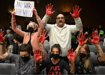 “Armëpushim tani”/ Protestuesit kundër luftës në Gaza hyjnë në Senatin amerikan, i ndërpresin fjalën Blinken