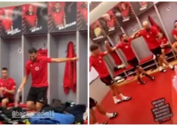 VIDEO/ Nis vallja në “Air Albania”, futbollistët e Kombëtares s’përmbahen para stërvitjes së fundit për ndeshjen me Bullgarinë