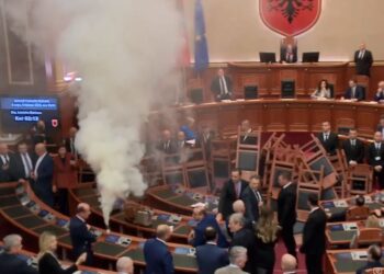 FOTOLAJM / Salianji ia lë tymueset Korreshit, përjashtohet nga seanca deputeti i Lushnjes